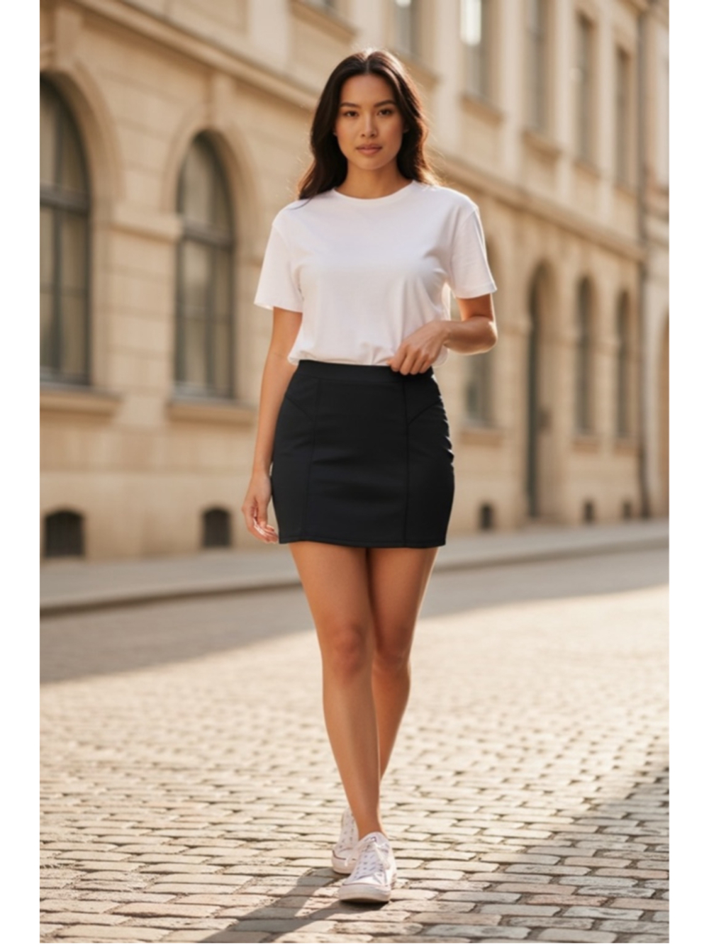 SHEIN bodycon skirt GUC black size l